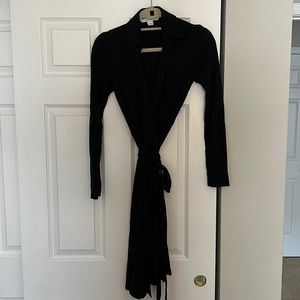 Diane Von Furstenberg Black Wrap Dress